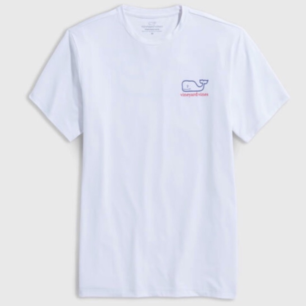 Vineyard Vines Womens 2-Tone Whale Vintage Pocket Tee